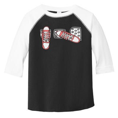 Save The Stick Funny Manual Transmission Three Pedals Car Toddler Fine Jersey T-Shirt