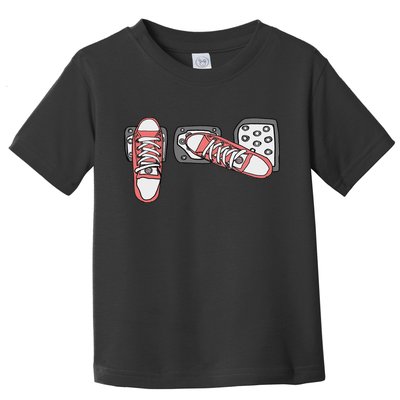 Save The Stick Funny Manual Transmission Three Pedals Car Toddler T-Shirt