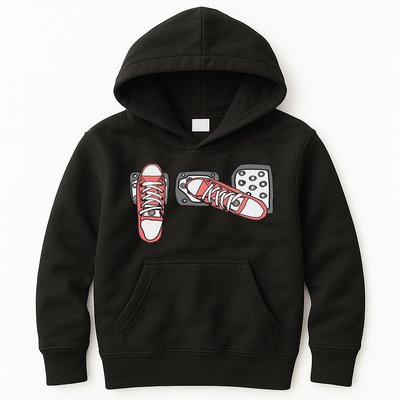 Save The Stick Funny Manual Transmission Three Pedals Car Kids Hoodie