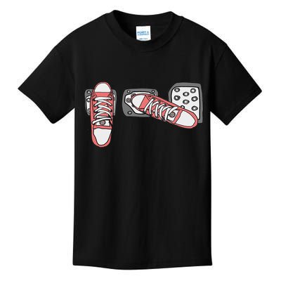 Save The Stick Funny Manual Transmission Three Pedals Car Kids T-Shirt
