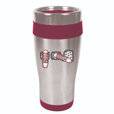 Save The Stick Funny Manual Transmission Three Pedals Car 16oz Travel Tumbler