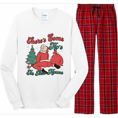 Santa ThereS Some HoS In This House Funny Christmas Long Sleeve Pajama Set