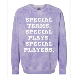 Special Teams Special Plays Special Players Colorblast Crewneck Sweatshirt