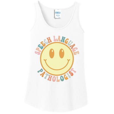 Speech Therapy Speech Language Pathologist Therapist Retro Ladies Essential Tank