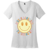 Speech Therapy Speech Language Pathologist Therapist Retro Women's V-Neck T-Shirt