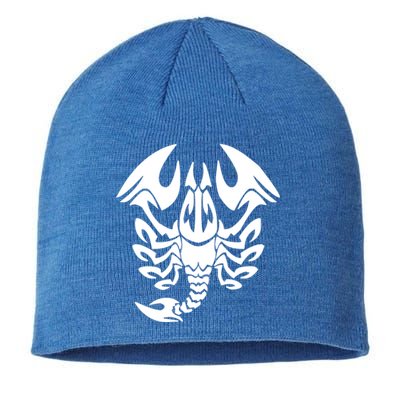 Scorpio Tattoo Scorpion Sign Meaningful Gift Sustainable Beanie