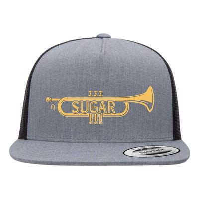 Sugar Trumpet Flat Bill Trucker Hat