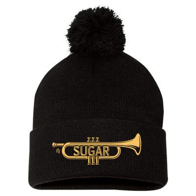 Sugar Trumpet Pom Pom 12in Knit Beanie