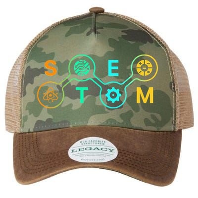 Stem Teacher Science Technology Engineering Math Legacy Tie Dye Trucker Hat
