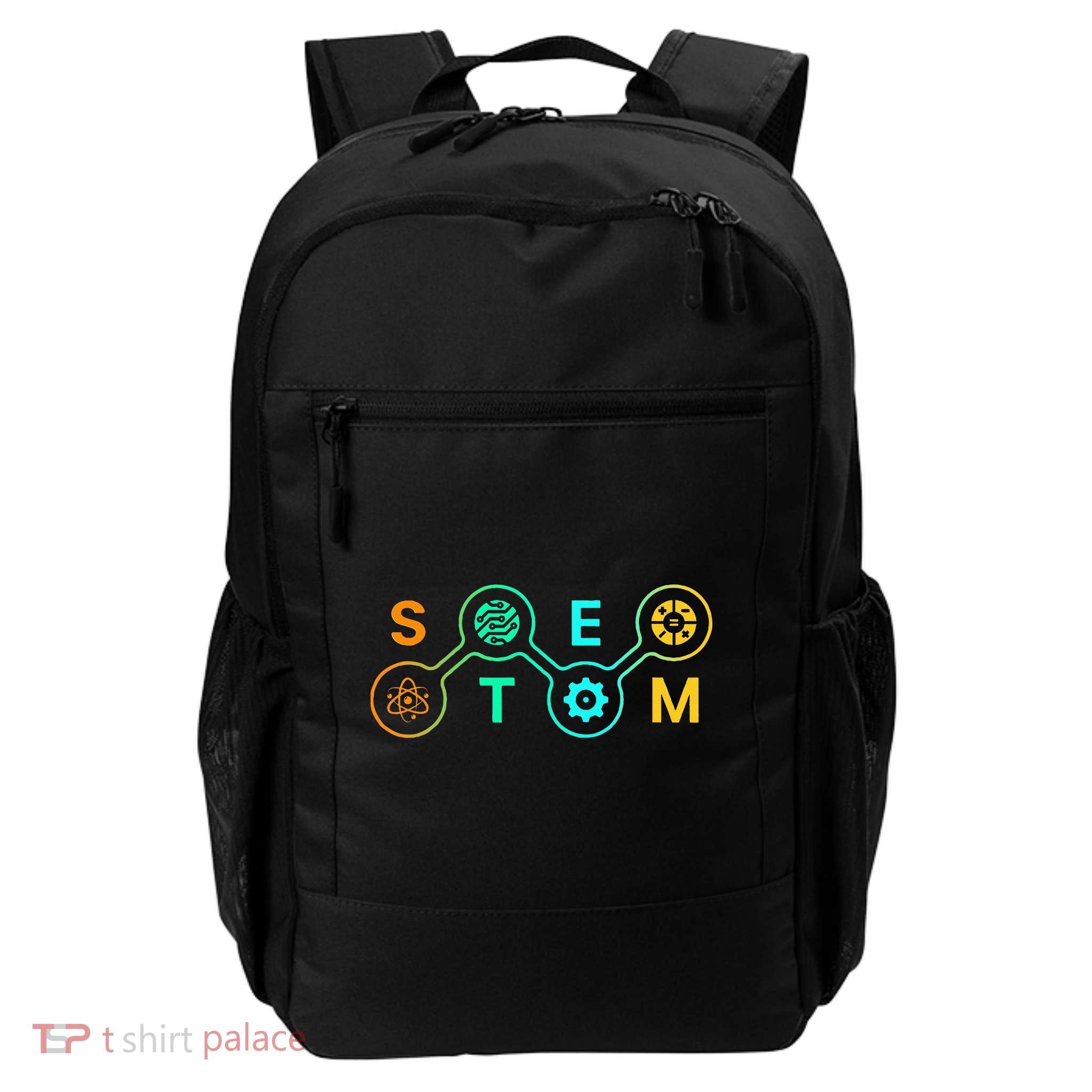 Stem Teacher Science Technology Engineering Math Daily Commute Backpack