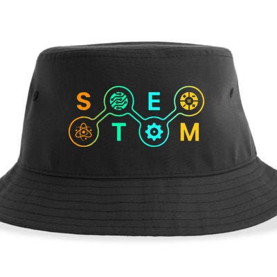 Stem Teacher Science Technology Engineering Math Sustainable Bucket Hat
