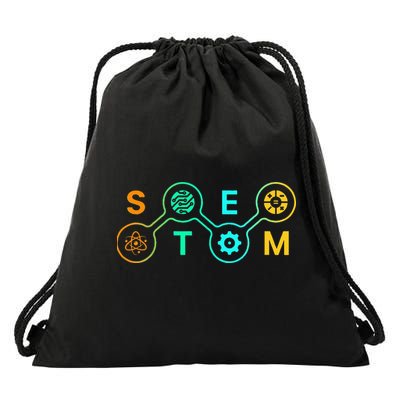 Stem Teacher Science Technology Engineering Math Drawstring Bag