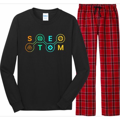 Stem Teacher Science Technology Engineering Math Long Sleeve Pajama Set