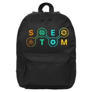 Stem Teacher Science Technology Engineering Math 16 in Basic Backpack