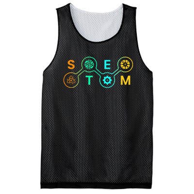 Stem Teacher Science Technology Engineering Math Mesh Reversible Basketball Jersey Tank