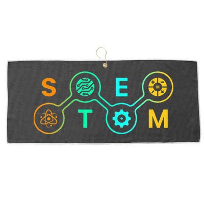 Stem Teacher Science Technology Engineering Math Large Microfiber Waffle Golf Towel