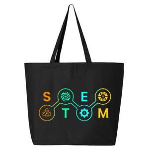 Stem Teacher Science Technology Engineering Math 25L Jumbo Tote