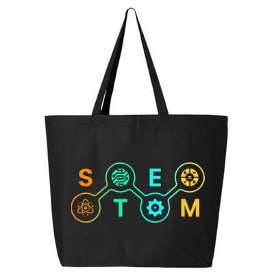 Stem Teacher Science Technology Engineering Math 25L Jumbo Tote