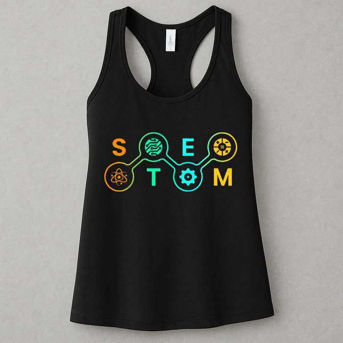 Stem Teacher Science Technology Engineering Math Womens Tank Top