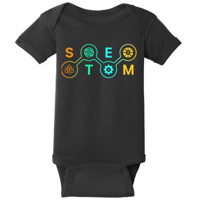 Stem Teacher Science Technology Engineering Math Baby Bodysuit