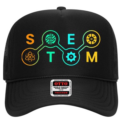 Stem Teacher Science Technology Engineering Math Trucker Hat