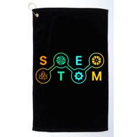 Stem Teacher Science Technology Engineering Math Golf Towel