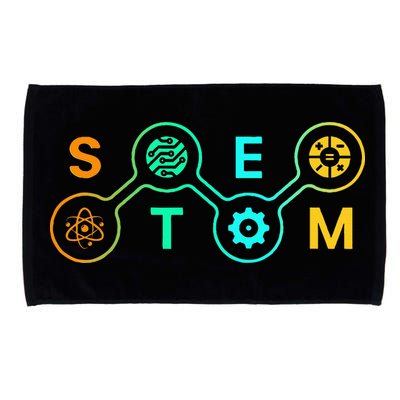 Stem Teacher Science Technology Engineering Math Microfiber Hand Towel