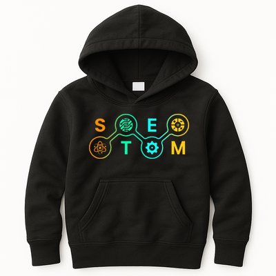 Stem Teacher Science Technology Engineering Math Kids Hoodie