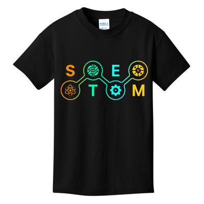 Stem Teacher Science Technology Engineering Math Kids T-Shirt