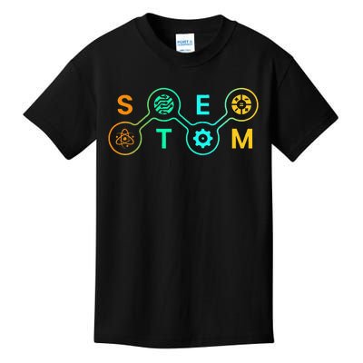 Stem Teacher Science Technology Engineering Math Kids T-Shirt