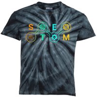 Stem Teacher Science Technology Engineering Math Kids Tie-Dye T-Shirt