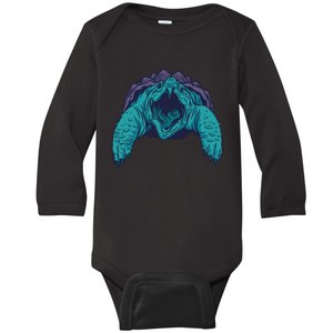 Snapping Turtle Baby Long Sleeve Bodysuit