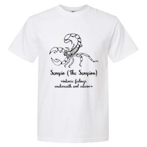 Scorpio The Scorpion Astrology Zodiac Sign Funny Facts Gift Garment-Dyed Heavyweight T-Shirt