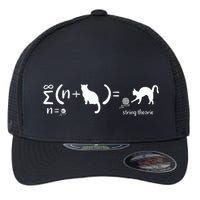 String Theory Science Nerd Physics Cat Flexfit Unipanel Trucker Cap