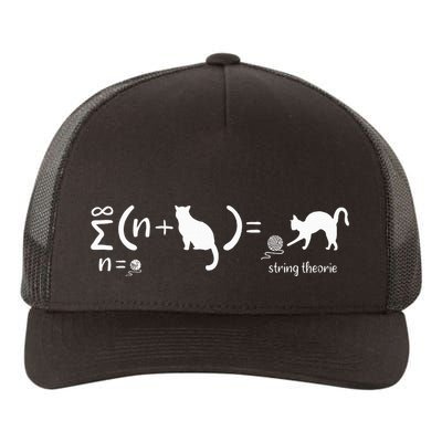 String Theory Science Nerd Physics Cat Yupoong Adult 5-Panel Trucker Hat
