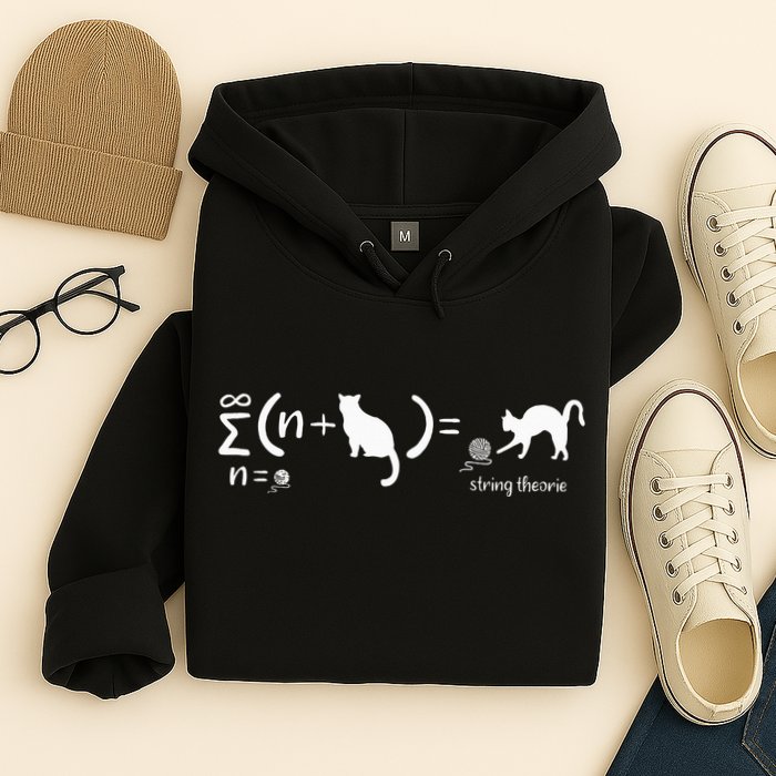 String Theory Science Nerd Physics Cat Hoodie