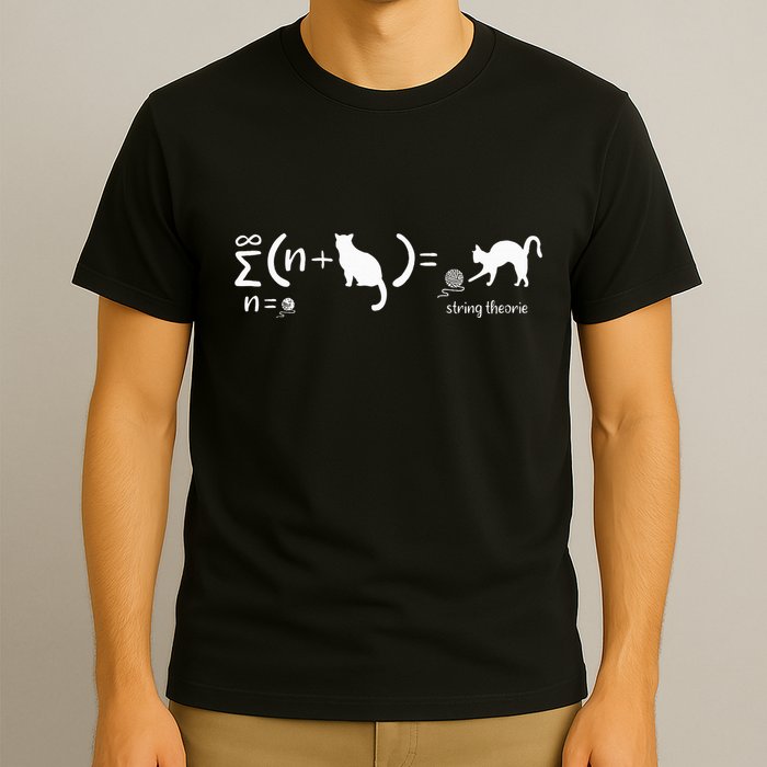 String Theory Science Nerd Physics Cat T-Shirt