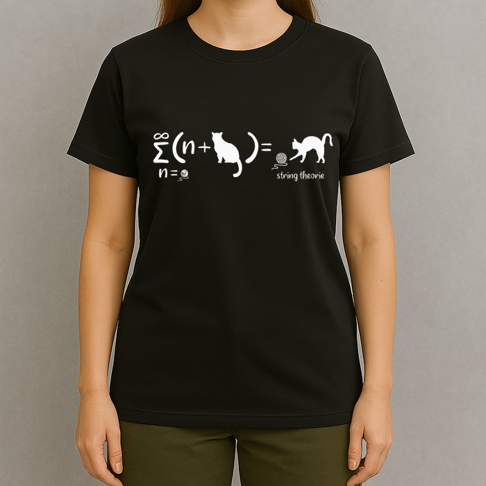 String Theory Science Nerd Physics Cat T-Shirt