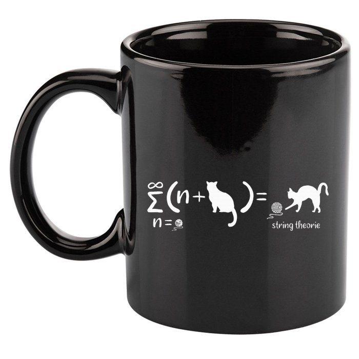 String Theory Science Nerd Physics Cat 11oz C Handle Ceramic Mug