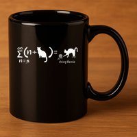String Theory Science Nerd Physics Cat 11oz C Handle Ceramic Mug