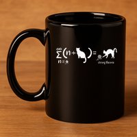 String Theory Science Nerd Physics Cat 11oz C Handle Ceramic Mug