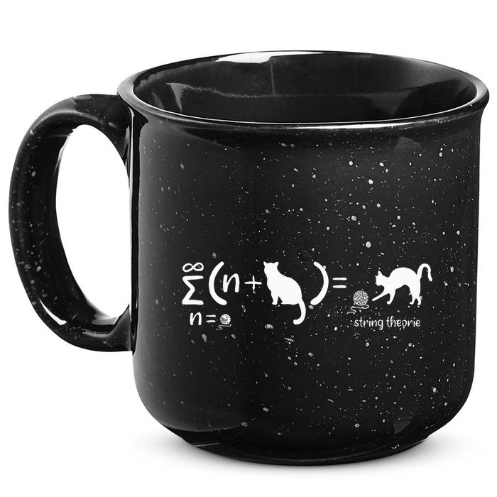 String Theory Science Nerd Physics Cat 15oz Campfire Ceramic Mug