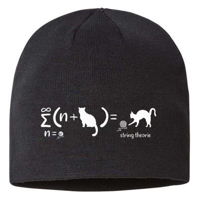 String Theory Science Nerd Physics Cat Sustainable Beanie