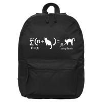 String Theory Science Nerd Physics Cat 16 in Basic Backpack