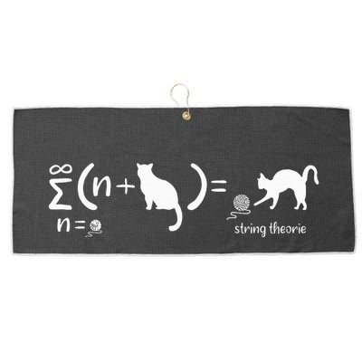 String Theory Science Nerd Physics Cat Large Microfiber Waffle Golf Towel