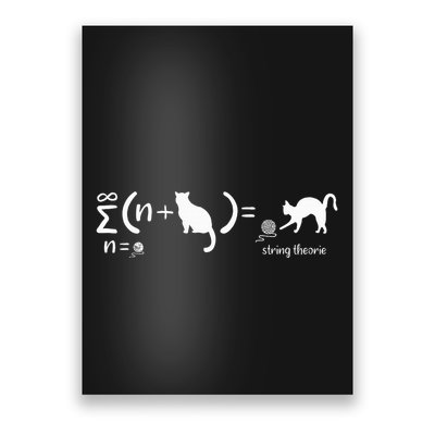 String Theory Science Nerd Physics Cat Poster