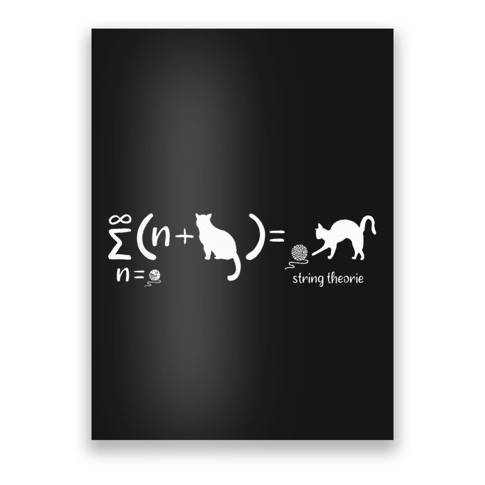 String Theory Science Nerd Physics Cat Poster