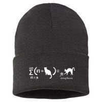 String Theory Science Nerd Physics Cat Sustainable Knit Beanie