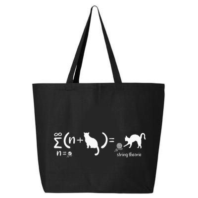 String Theory Science Nerd Physics Cat 25L Jumbo Tote