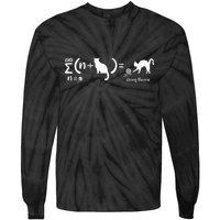 String Theory Science Nerd Physics Cat Tie-Dye Long Sleeve Shirt
